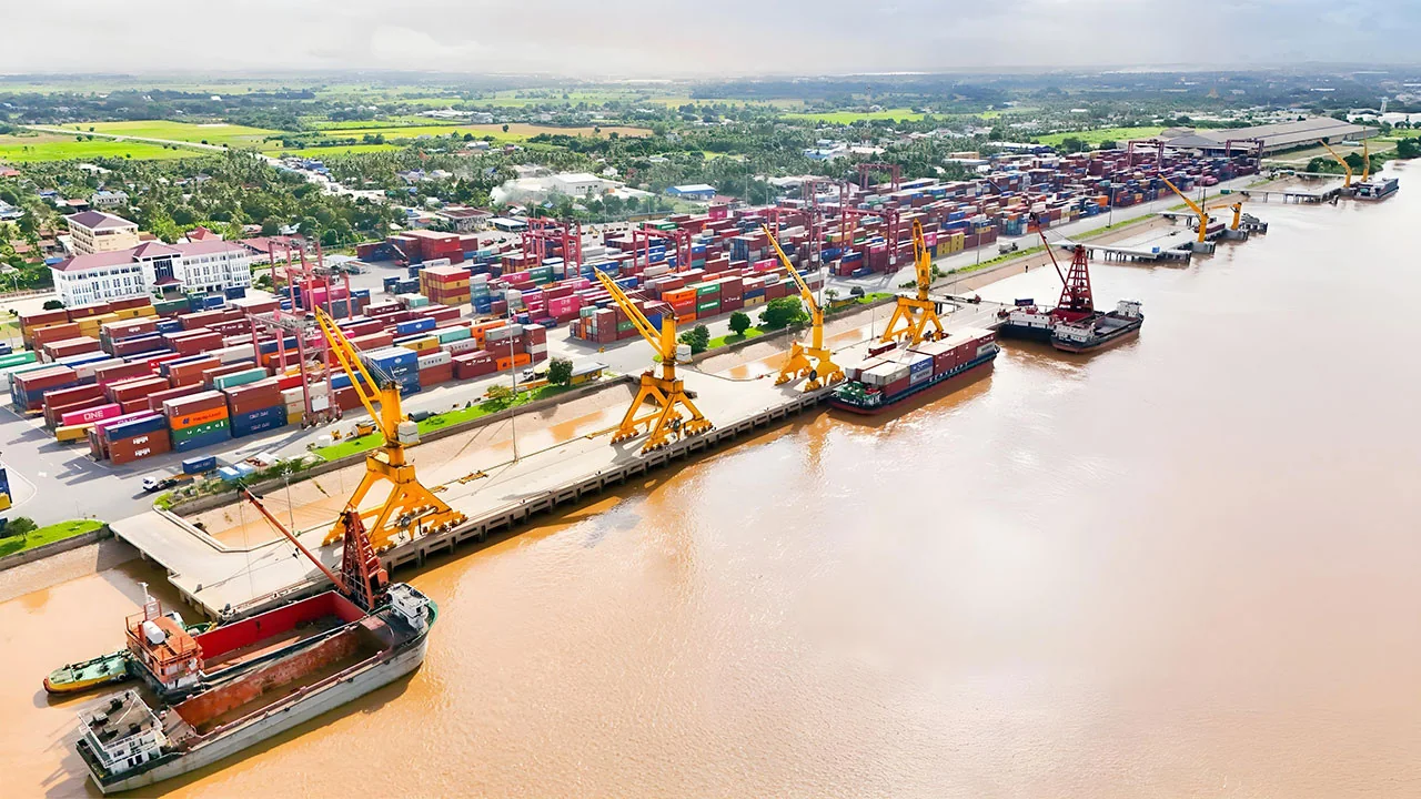 Container Terminal LM17 aerial view