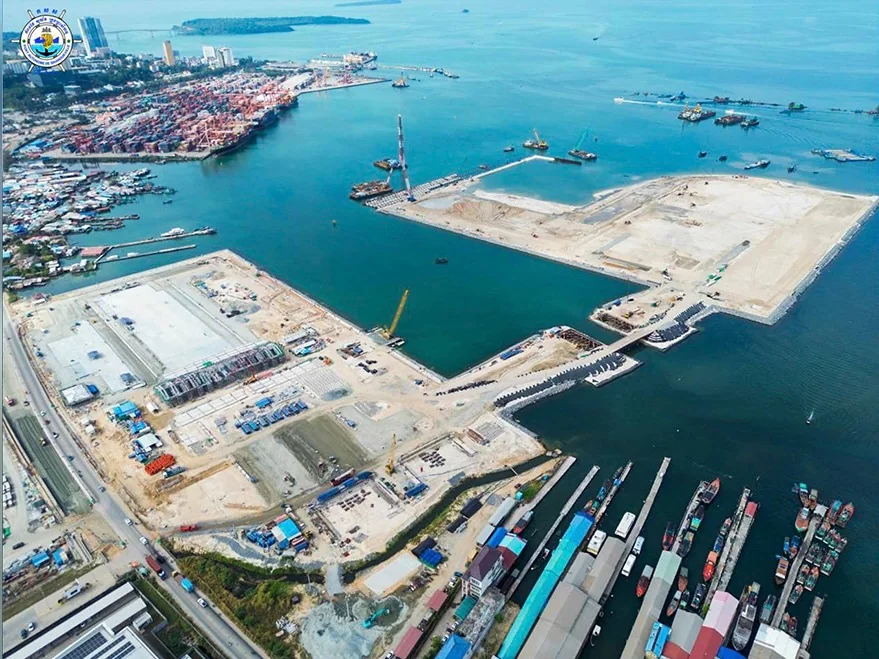 Sihanoukville Port aerial view